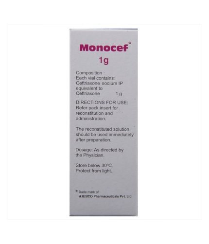 Monocef 1 Gm Injection