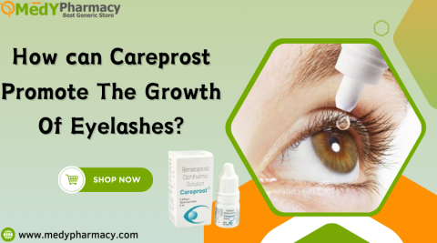 How can Careprost promote the growth of eyelashes?