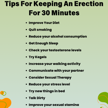 Tips for Keeping an Erection for 30 Minutes