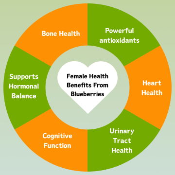 Female Health Benefits from Blueberries