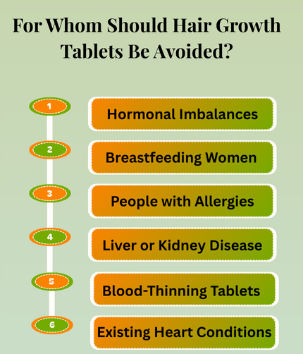 For Whom Should Hair Growth Tablets Be Avoided?