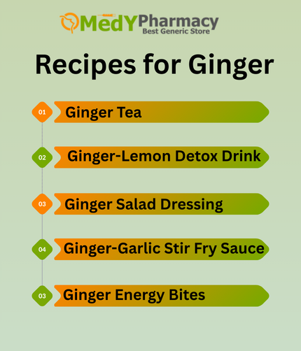 Recipes for Ginger